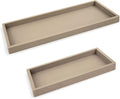Countertop & Vanity Silicone Tray – 2 PC (11.7" & 7.7") Set | Bathroom Tray & Kitchen Soap Tray Set, Bathroom Counter Tray, Kitchen Sink Dish Soap Tray for Countertop Organization by Spacewiser