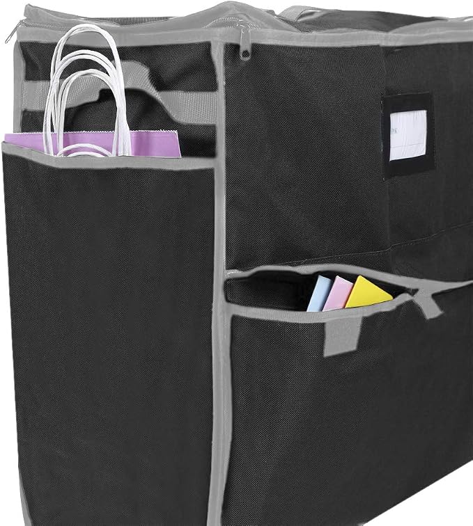 Unique Holiday Storage Organizer for Gift Bag and Wrapping Accessories (Black) - Image 6