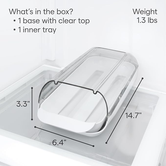 YouCopia FridgeView Rolling Egg Holder, BPA-Free Stackable Eggs Organizer with Removable Tray for Refrigerator Storage - Image 4