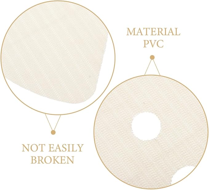 Garneck 2pcs Non-Adhesive Lazy Susan Shelf Liner Round Non-Slip Kitchen Cabinet Liners for Corner Shelves Fridge Drawer Mats and Easy to Clean Pantry Storage Pads - Image 9