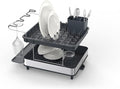 Joseph Joseph Dish Drying Rack with Wine Glass Holder - Space-Saving 2-Tier Design with Fast Draining System by Unknown