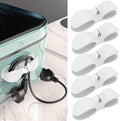 Cord Organizer for Appliances, 5 Pack Upgraded Cord Holder Cord Winder Stick Firmly on Kitchen Mixer, Blender, Coffee Maker, Pressure Cooker, Air Fryer and Small Appliances(White) by ELECTRONICSORGANIZATION