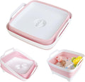 Collapsible Wash Basin for Baby Bottles - 2.4 Gallons Portable Wash Bin for RV Camping Sink, Space-Saving Dish Tub (Pink) by Gimwa-foldtokeepopenformore