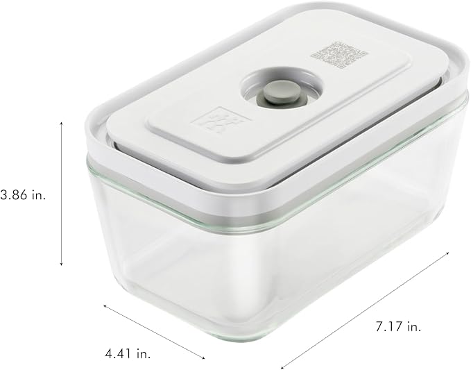Zwilling Fresh & Save 3-Pc Glass Food Storage Container Set | Airtight Glass Containers Keep Food Fresh Up to 5X Longer with the Fresh & Save Vacuum Pump (Pump Not Included). - Image 4