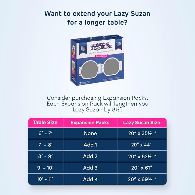 Light Gray - Expansion Pack - 2 Straight Tracks and 2 Trays. Does not Work Without the Lazy Susan Revolution Full Set (Sold Separately). - Image 3