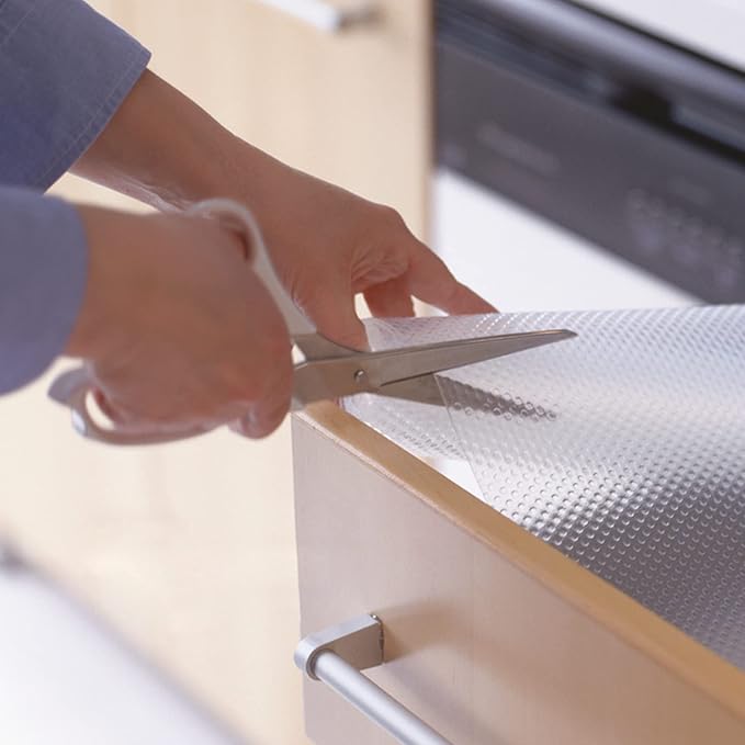 16 Pcs Refrigerator Liners Mats Washable, Refrigerator Mats Liner Waterproof Oilproof, Shinywear Fridge Liners for Shelves, Cover Pads for Freezer Glass Shelf Cupboard Cabinet Drawer (16 Clear) - Image 4