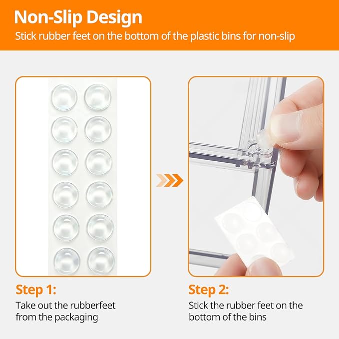 2 Pack Stackable Acrylic Storage Drawers – Clear Plastic Organizer Bins, Easy to Assemble, Suitable for Bathroom, Undersink, Kitchen, Pantry, Makeup, Medicine Organization - Image 4