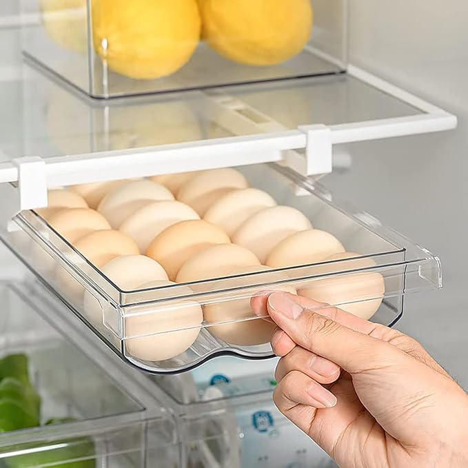 Egg Holder for Refrigerator Egg Container for Refrigerator Organizer 1Pack | Fridge Egg Drawer Fridge Egg Organizer for Refrigerator Holder Refrigerator Drawer Organizer 1Pack by Farochy