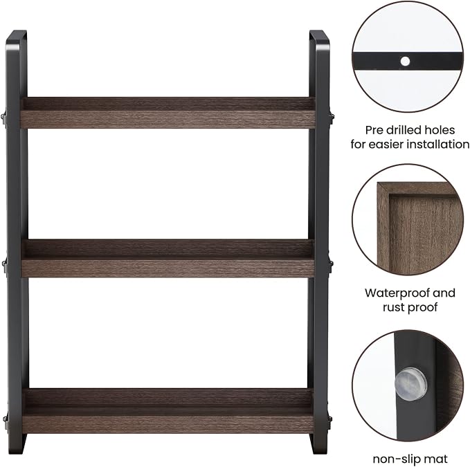 HNRLOY Bathroom Counter Organizer, Bathroom Counter Shelf, Makeup Organizer | Bathroom Countertop Organizer, Bathroom Sink Organizer, Perfume Organizer, Vanity Shelf, Bathroom Organization and Storage - Image 4