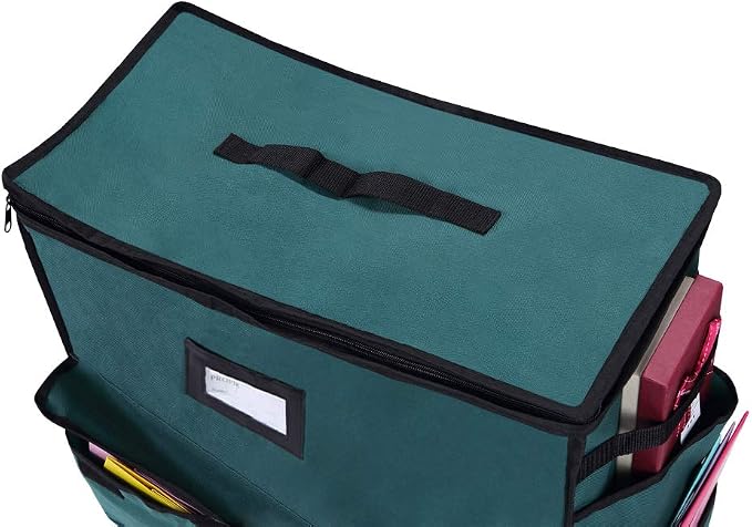 Unique Holiday Storage Organizer for Gift Bag and Wrapping Accessories (Green) - Image 4