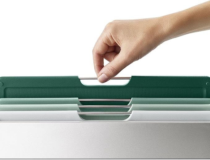 Joseph Joseph Folio 4-Piece Colour coded Cutting Board Set, Slimline case for organized Kitchen storage, Sage Green - Image 9