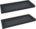 Silicone Countertop & Vanity Bathroom Tray – 2 PC 11.7" | Bathroom Tray Set, Bathroom Tray Countertop, Bathroom Counter Tray, Dish Soap Kitchen Tray & Bathroom Organizer Countertop by Spacewiser