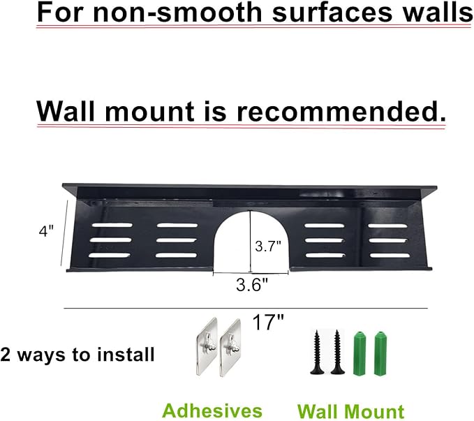 ROYALITA 17 Inch Acrylic Bathroom Shelf Organizer Over The Faucet | Bathroom Sink Rack Over The Sink Shelf, Countertop Organizer Kitchen Above Faucet, Black - Image 2