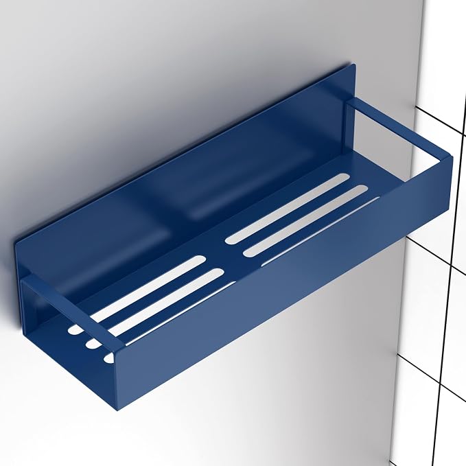 Metal Magnetic Spice Rack for Refrigerator Royal Blue, 4 Pack | Magnetic Shelves Heavy Duty for Fridge in Kitchen, Seasoning Storage Organizer, For Oven Washer and Dryer, For Heavier Items - Image 5