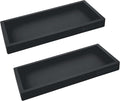 Countertop & Vanity Silicone Tray – 2 PC Small 7.7" Soap Tray | Kitchen Soap Tray Set, Dish Soap Tray for Kitchen Counter, Kitchen Sink Tray, Silicone Soap Dispenser Tray & Sponge Holder by Spacewiser