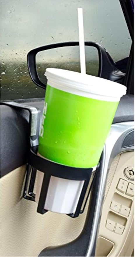 Custom Accessories Large Car Door Cup Holders, Black, 48-Piece | Universal Auto Cup Holders for Cars and Trucks, Car Window Cup Holder, Fits Drinks up to 44 Oz - Image 2