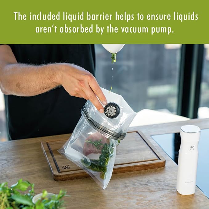 MATERIALS: BPA- free, vacuum bag: plastic (bag, zipper), silicone valve - Image 7