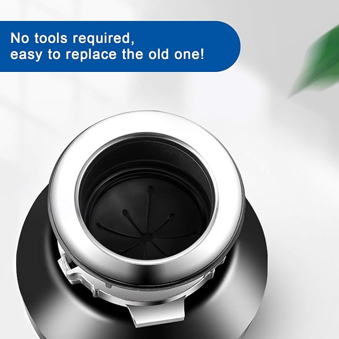 2 PCS Garbage Disposal Splash Guard Sink Baffle, Food Waste Disposer Parts Accessories, Multi-function Drain Plugs for Garbage Disposals, 3 3/8 Inch by CLEESINK - Image 4