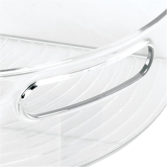 iDesign Plastic Lazy Susan Cabinet Storage Bin, 1/4 Wedge Container for Kitchen, Pantry, Counter, BPA-Free, 12.5 in x 6.75in x 4in Set of 4, Clear - Image 8