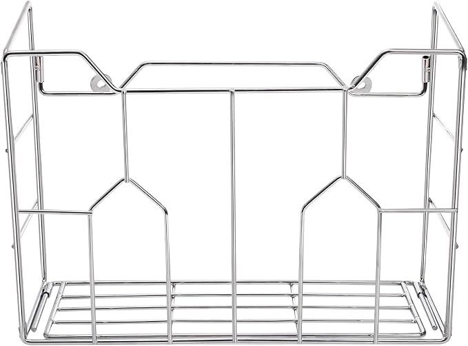 Cididu 2 Pack Kitchen Wrap Organizer Rack Wall Mount, Cabinet Door Organizer Storage, Wall Rack Basket Sturdy Steel Wire, Tall Inside Cabinet Holder for Aluminum Foil Plastic Wrap Wax Paper - Image 9