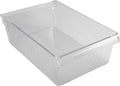 Kitchen Details 2 count Large Refrigerator Storage Bin, Fridge & Freezer, Kitchen Organization, Stainless Steel Handle, Countertop, Cabinets, Pantry, Clear (Pack of 6) by KitchenDetails