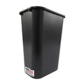 Rubbermaid Commercial Products Deskside Wastebasket/Trash Can, 10.25-Gallon/41-Quart, Black, Plastic, Garbage Can for Home/Office, Fits Under Desk/Sink/Cabinet, Pack of 4 by RubbermaidCommercialProducts