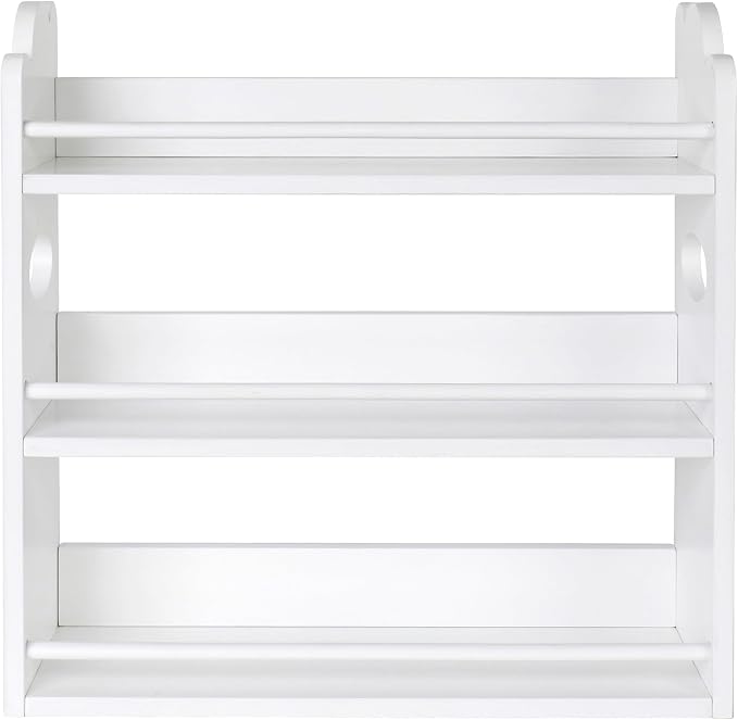 3-Tier Bamboo Spice Rack, Wall Mount & Countertop Spice Organizer | Seasoning Jars Rack Shelf Spice Organizer for Kitchen, Spice Storage Holder with handles, Front and Rear Protective Design - Image 7