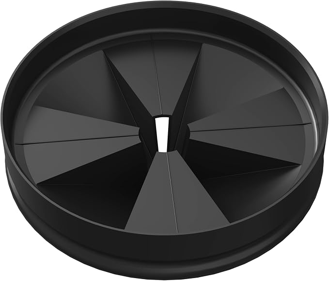 3 3/8" Garbage Disposal Splash Guard Replacement for InSinkErator Evolution | QCB-AM rubber Drain Insert, Sink Baffle, Garbage Disposer Accessories, Upgraded Removable Quiet Collar Drain Plugs, Black by Funmit