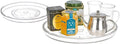 primebox 13.25" Lazy Susan Organizer. 360 Degree Rotating Turntable for Cabinets, Fridge, Pantry, Bathroom, Under Sink Organizing, Vanity, Countertops, Organizer for Spices Clear 2 Pack by primebox