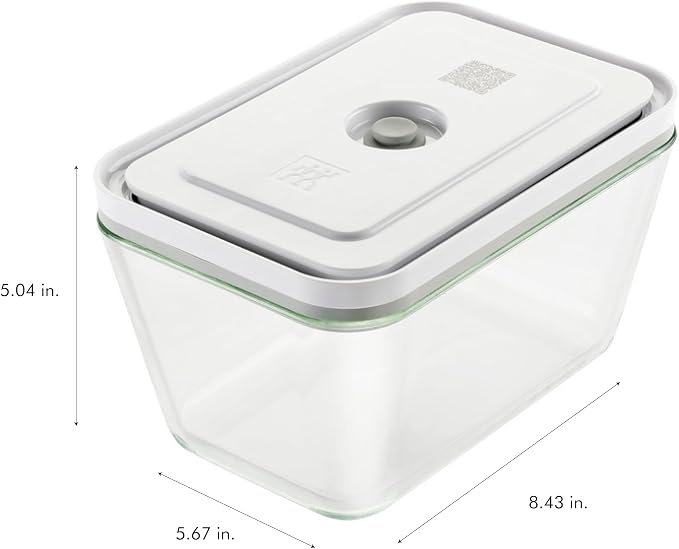 Zwilling Fresh & Save 3-Pc Glass Food Storage Container Set | Airtight Glass Containers Keep Food Fresh Up to 5X Longer with the Fresh & Save Vacuum Pump (Pump Not Included). - Image 3