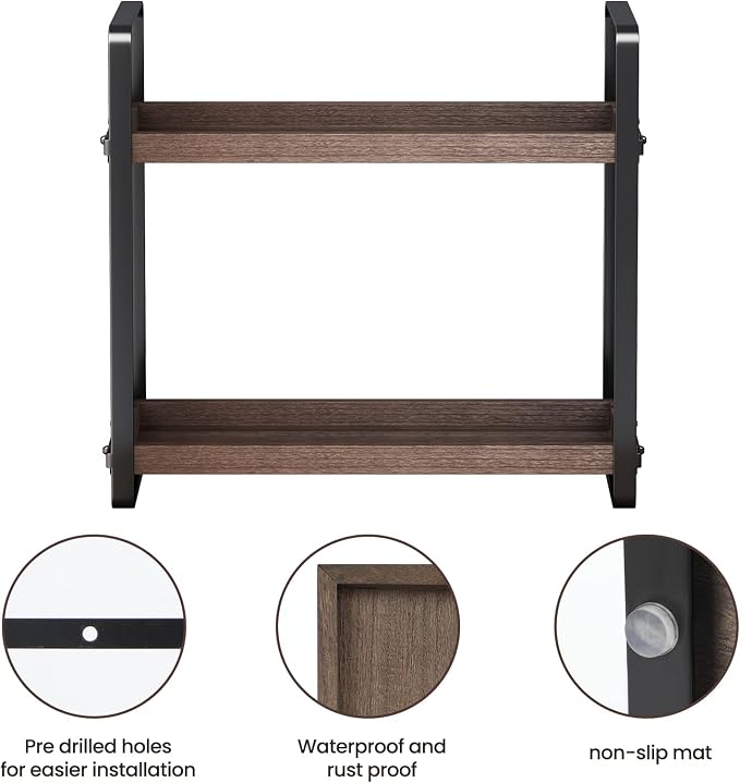 HNRLOY Bathroom Counter Organizer, Bathroom Counter Shelf, Makeup Organizer | Bathroom Countertop Organizer, Bathroom Sink Organizer, Perfume Organizer, Vanity Shelf, Bathroom Organization and Storage - Image 4