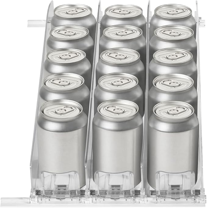 Trademark Innovations Canned Drink Dispenser for Fridge, Soda Can Organizer, Drink Storage for Refrigerator by Trademark+Innovations