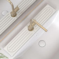 Kitchen Faucet Mat, Diatomite Sink Faucet Mat Splash Guard for Kitchen, Water Absorbing Stone Tray for Sink, Quick Drying Faucet Mat for Kitchen Sink, Absorbent Stone Drying Tray for Bathroom Counter by Unknown