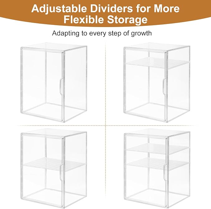ERTIUANIO Baby Bottle Organizer – 3 Tier Bottle Storage Organizer Baby for Nipples, Pump Parts, Food Jars – Clear Acrylic Bottle Station Organizer for Countertop and Kitchen, Gifts for New Mom - Image 6
