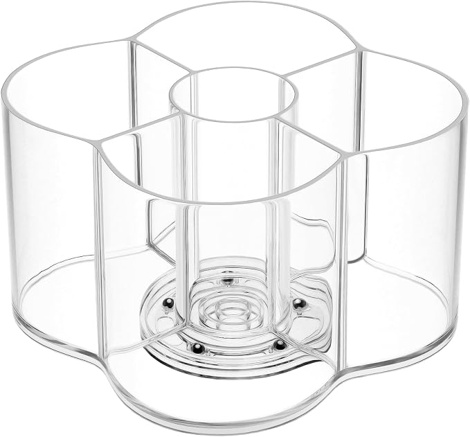 Drink Packet Organizer for Powdered Drink Mix, Divided Rotating Lazy Susan | Lazy Susan Turntable Organizer for Powder Packet, Clear Turntable Organizer Tray for Water Flavor Packets, Powder Mixes - Image 7