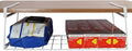 Foil and Plastic Wrap Organizer Kitchen Under Cabinet Desk Pantry Hanging Organizer Storage Foldable Rack (White by OKOMATCH