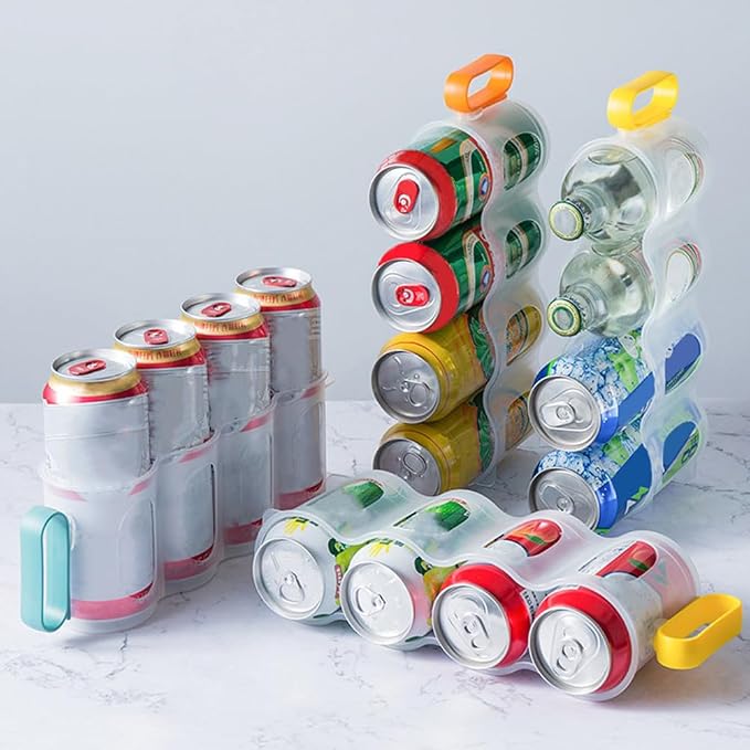 SEWACC 3pcs Can Organizer For Refrigerator Soda Can Holder Fridge Drink Dispenser Beverage Storage For Kitchen Home Use - Image 8