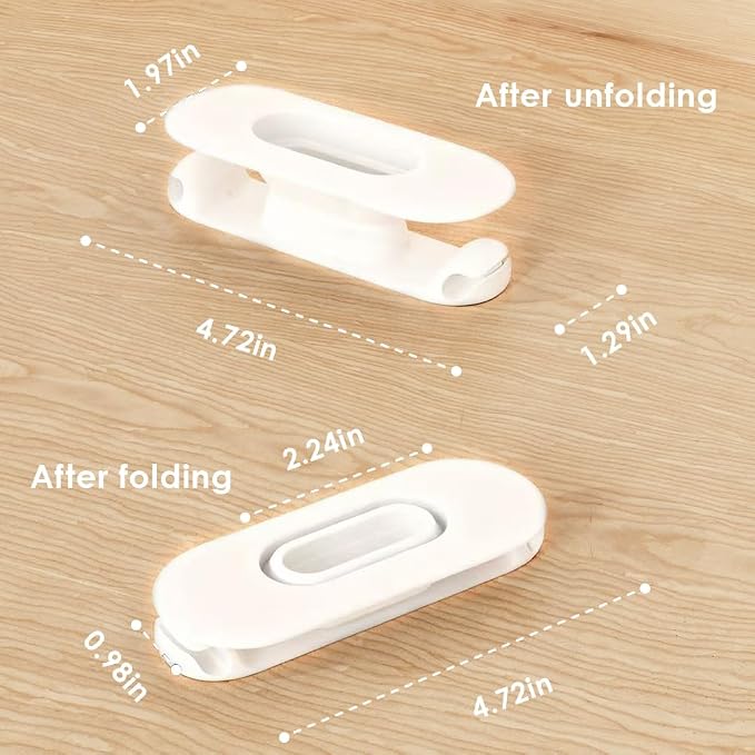 6 Pack Cord Organizer for Kitchen Appliances, Milky White | Upgraded Stackable Silicone Adhesive Cable Management Wrap Holder, for Mixer Blender Air Fryer Pressure Cooker Coffee Maker - Image 2