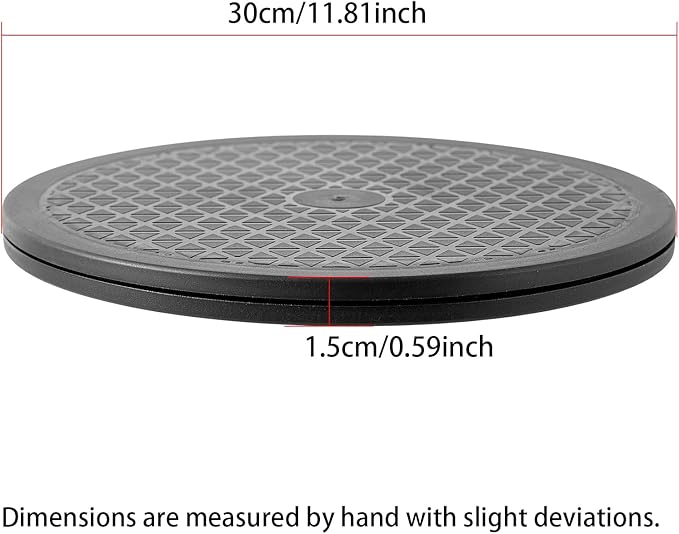 ZZRANYE 12 Inch Heavy Duty Rotating Swivel Stand - 360 Degree Rotating Lazy Susan Base with Steel Ball Bearings for Model Base/Rotating Plants/Crafts Stand Monitor/TV/Monitors/Potted Plants - Image 2