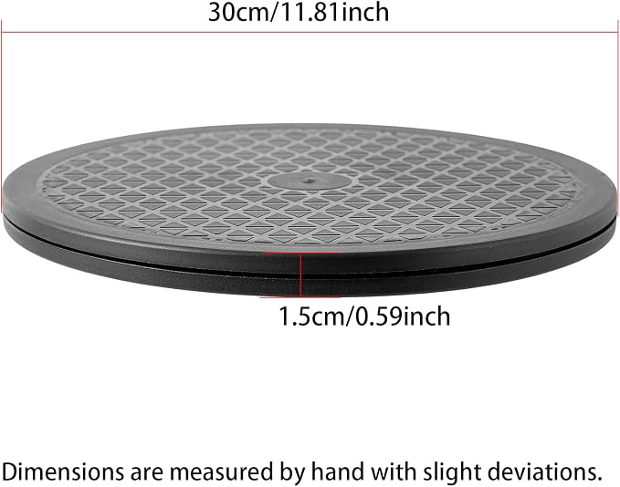 12 Inch Heavy Duty Rotating Swivel Stand - Lazy Susan with Steel Ball Bearings for Model Base/Rotating Plants/Crafts Stand Monitor/TV/Monitors/Potted Plants (360˚ Rotation) - Image 2