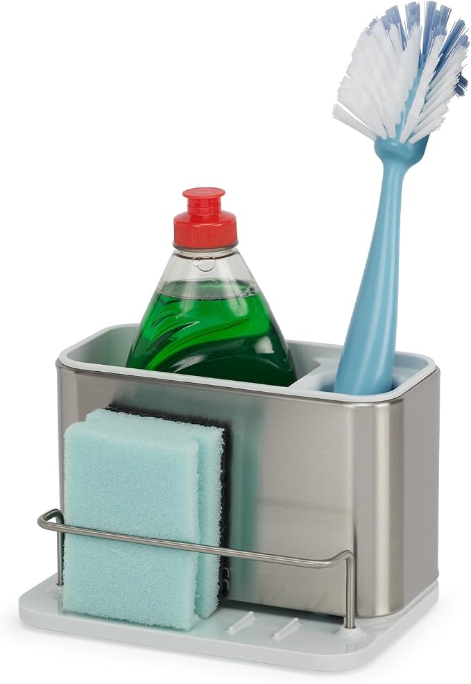 Joseph Joseph Surface Stainless Steel Caddy Sink Area Organizer and Sponge Holder, Stone by Unknown