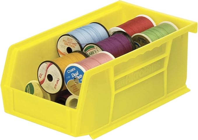 Akro-Mils 30220 AkroBins Plastic Storage Bins, 7"x4"x3", Yellow, 24-Pack | Space-Saving Stackable Bins for Garage, Pantry, Craft Organization - Image 9