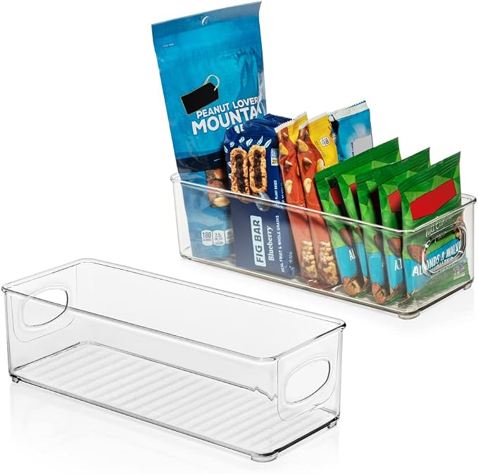 ClearSpace Plastic Pantry Organization and Food Storage Bin, 2 Pack | Clear food storage bins organize pantry, fridge, and kitchen essentials while maximizing storage space - Image 7