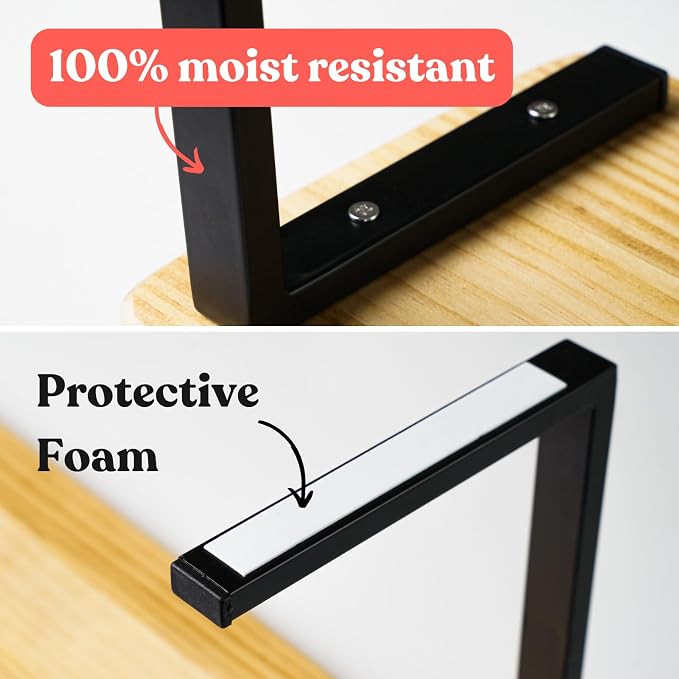 Over The Sink Shelf for Tall Faucet - Space-Saving Bathroom Over Faucet Kitchen Narrow Counter Over Sink Organizer, 30” L 6.25” W 9.25” H Metal Above Sink Shelf Top of Sink [Waterproof] - Image 8