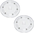 2Pcs Clear Acrylic Lazy Susan 6 Inch Turntable Organizer Bearings | Mini Lazy Susan, Small Lazy Susan Turntable, 360° Rotating Swivel Plate for Spice Rack, Cosmetic, Cake, Pantry, DIY Display by Adyoney