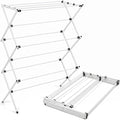 Honey-Can-Do Oversized Clothes Drying Rack, Extra-Wide 35", 50 lb, White | Fits family-size loads of towels, jeans & hoodies; rust-resistant coated steel; folds flat; indoor/outdoor; energy-saving by Honey-Can-Do