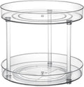 Clear Lazy Susan Organizer, Rotating Kitchen Pantry Organization and Storage, Medicine Cabinet Organizer, Lazy Susan Turntable Organizer for Cabinets, Bathroom, Refrigerator, Dresser, Spice Organizer by ShelfShaper