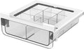 Compact-depth Under Shelf Basket Organizer, Under Shelf Storage Drawer Pull Out, Under Cabinet Basket Hanging Holder for Cupboard Cabinet Pantry Kitchen, Add-on Space Saver by vacane