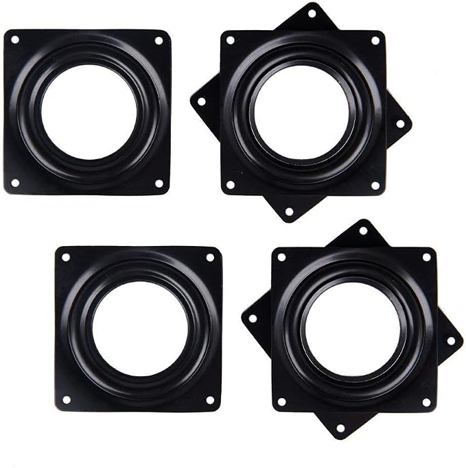 Fasmov 16 Pack 4-Inch Lazy Susan Turntable Bearings, 5/16” Thick Swivel Plate for Serving Trays, Kitchen Cabinet, Craft Project, Makeup Holder - Image 2
