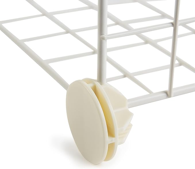 Amazon Basics Cube Wire Grid, 6-Cube, 12 x 12-Inches, White | Stackable, Storage Shelves - Image 5